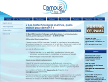 Tablet Screenshot of campusdelamer.fr